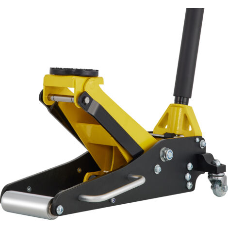 Mophorn 1,5 Tonnen Wagenheber mit niedrigem Profil, Rennwagenheber aus Aluminium und Stahl mit Doppelkolben, Schnellhubpumpe, Hubbereich 80–365 mm