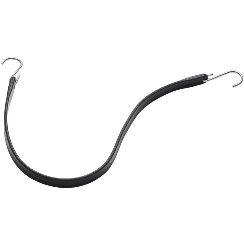Image of Mophorn - 24 in corda elastica piatta, cinghie nere resistenti da 20 mm con ganci a s in acciaio, 10 pezzi di corda elastica elastica per carichi,