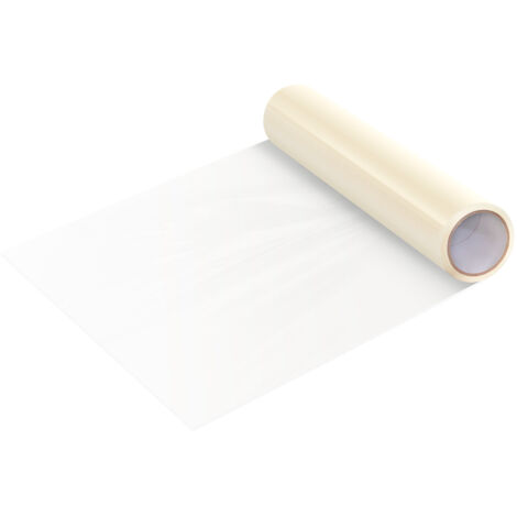 Mophorn 24" x 50' Carpet Protection Film, Self-Adhesive Floor Shield, Polyethylene Mat Protector for Construction & Renovation