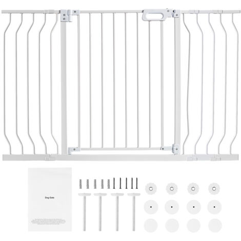 Mophorn 29,5"-53" cancelletto extra largo per bambini, cancelletto per cani alto 30" per scale e porte, cancelletto di sicurezza per bambini e animali domestici