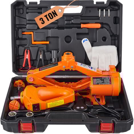 Mophorn 3 Ton elettrico auto Jack a forbice Jack da pavimento strumento di riparazione