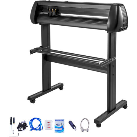 Mophorn 34" Vinyl Cutter/Plotter, Machine de découpe d'enseignes, 3 lames, écran LCD, logiciel inclus, pour la fabrication d'enseignes