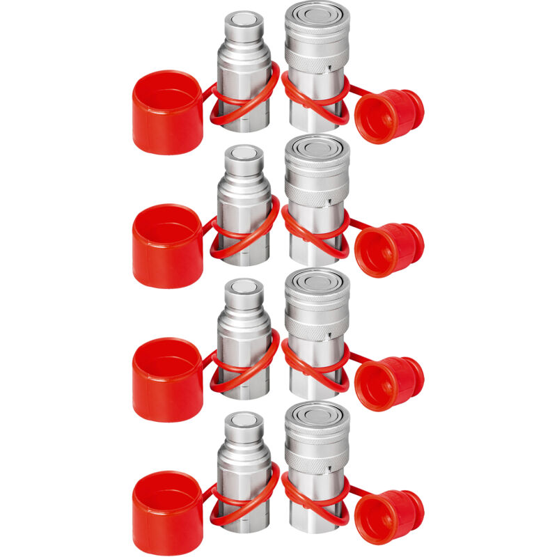 Image of Mophorn 3/4 Zoll NPT Hydraulische Schnellkupplung 20,7 MPa ISO 16028 106 l/min Hydraulikanschluss