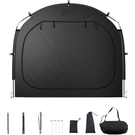 Mophorn 4-5 Bike Outdoor Storage Tent, Waterproof & Spacious with Ventilated Windows, High-Strength Fiberglass Frame, Dual Zippers, Easy Installation for Bicycle Protection