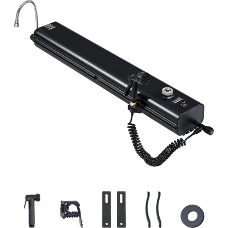 Mophorn 4.5 Gal Portapacchi Serbatoio Acqua, Serbatoio Multi-Distribuzione in Alluminio per Esterni con Pannelli Paraspruzzi e Scanalatura a T, Porta di Pressurizzazione