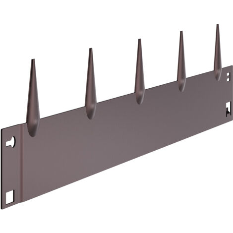Mophorn 5 Packs 39 x 4 in Steel Landscape Edging, Rust-Resistant Metal Garden Border, Bendable Heavy Duty Lawn Divider, Easy Installation for Flower Beds & Pathways, Brown
