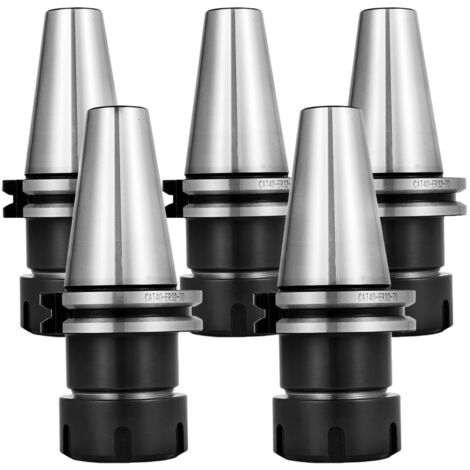 Mophorn 5 PCS Collet Set, CAT40 ER32 Collet Chuck for CNC Milling & Engraving Machines (CAT40 ER32)