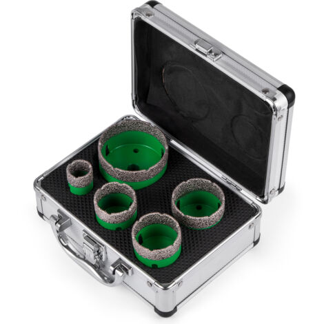 Mophorn 5 Pcs Diamond Hole Saw Set, M14 Diamond Drill Core Bits (22/35/40/50/65 MM), Precision Cutting Tools for Tiles, Marble, Glass, and Granite