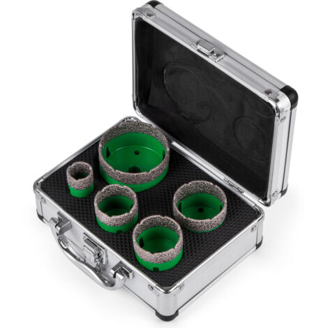 Mophorn 5 Pcs Diamond Hole Saw Set, M14 Diamond Drill Core Bits (22/35/40/50/65 MM), Precision Cutting Tools for Tiles, Marble, Glass, and Granite