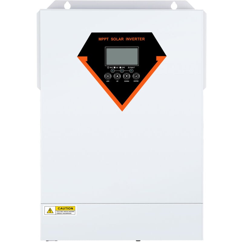 Mophorn - 5500W onduleur solaire hybride, onde sinusoïdale pure hors réseau, 230V ac, contrôleur de charge solaire mppt 100A intégré, charge hybride