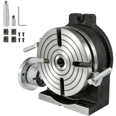 Mophorn 8" Drehtisch, vertikal und horizontal HV8 Präzision für Fräs- und Bohrmaschinen, 3MT Noniusablesung