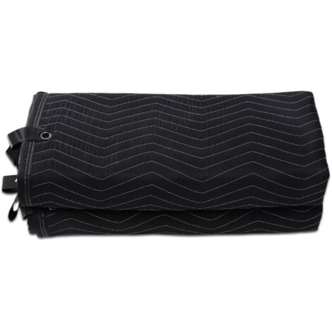 Mophorn 96" x 80" Sound Dampening Blanket, Extra Large Grommeted Soundproof Sheet for Acoustic Noise Blocking, Light Blocker for Door, Black