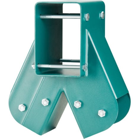 Mophorn A-Frame Middle Swing Brackets, Heavy-Duty Carbon Steel, with Mounting Hardware, DIY Swing Set Kit for 2 (101.6x101.6mm) Legs & 1 (101.6x152.4mm) Beam, Green