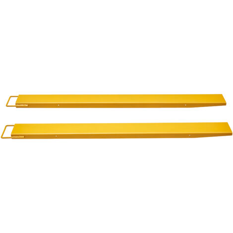 Mophorn Abrazadera de Horquillas de Tractor 1820x115 mm 1 Par de Acero al Carbono Abrazadera en Horquillas de Paletas Carga de 1815 T para Mover y Transportar Cargas Pesadas y Voluminosas, Amarillo