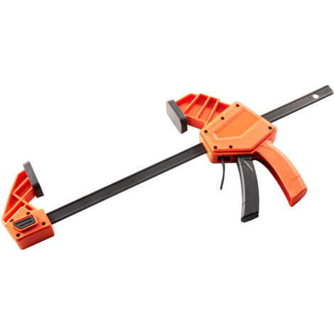 Mophorn Abrazaderas de Barra para Carpintería 2 PCS 30,48 cm, Abrazaderas en F de Agarre Rápido Fabricadas con Plástico Resistente y Acero al Carbono, Capacidad de Carga de 154 kg