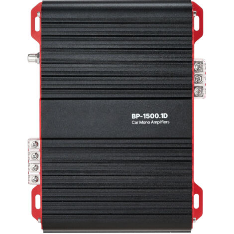 Mophorn Ampli Monobloc pour Voiture, Amplificateur Audio 1 Canal,Puissance Max 1500 W RMS, Compatible 1/2/4 ohms, avec Commande à Distance pour Subwoofer, Filtre Passe-bas et Renforcement des Basses