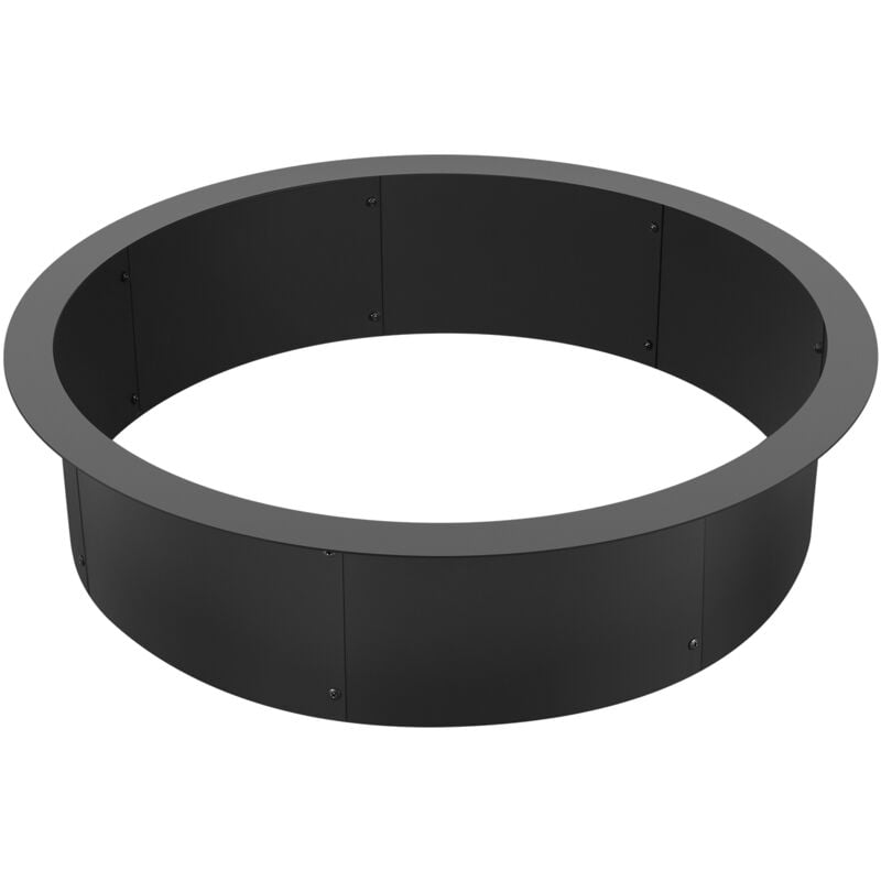 Mophorn - Anneau de foyer, hauteur de 10 pouces, diamètre extérieur de 35 pouces/diamètre intérieur de 31 pouces. Revêtement en acier au carbone