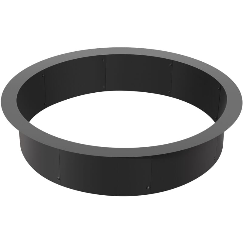 Mophorn - Anneau de foyer, hauteur de 10 pouces, diamètre extérieur de 40 pouces/diamètre intérieur de 36 pouces. Revêtement en acier au carbone