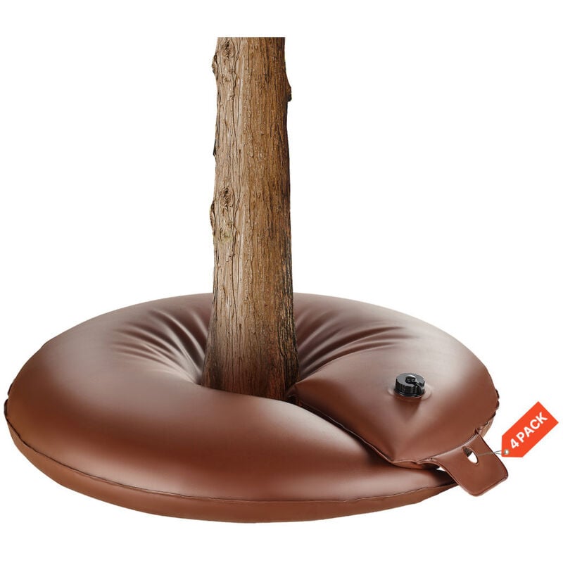 Mophorn - Anneaux d'arrosage pour arbres, 4 sacs d'eau de 16 gallons, libération lente de 6 à 9 heures, système d'irrigation goutte à goutte