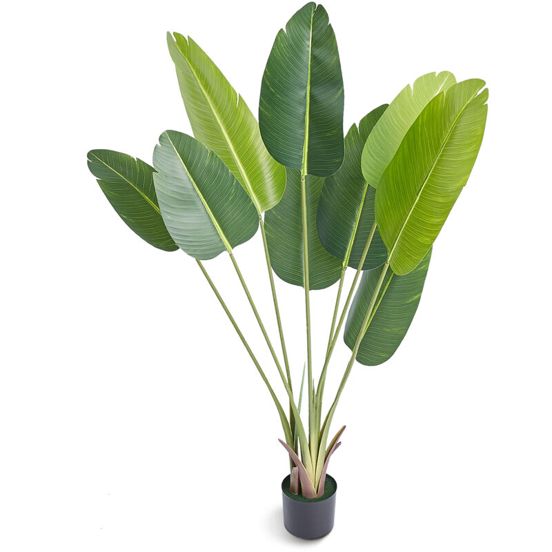 Mophorn - Arbre de paradis artificiel de 1,5 m de haut, matériau pe, protection anti-basculement, arbre artificiel vert réaliste pour la maison, le