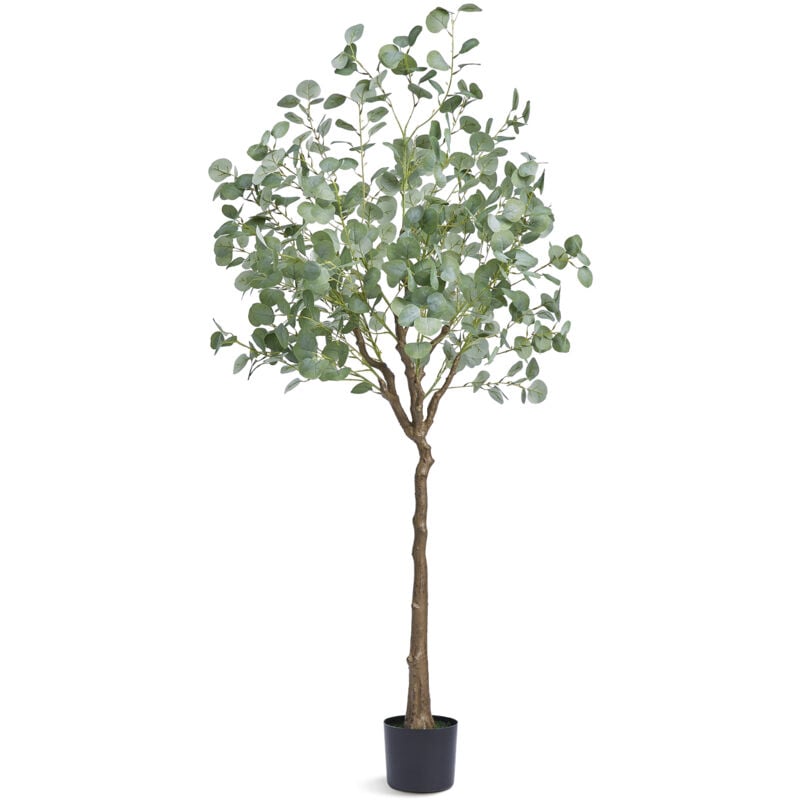 Mophorn - Arbre Eucalyptus Artificiel 1.8m de haut Faux Plante Matériau pe Anti-Tip Tilt Protection Low-Maintenance Lifelike Green Fake Potted Tree