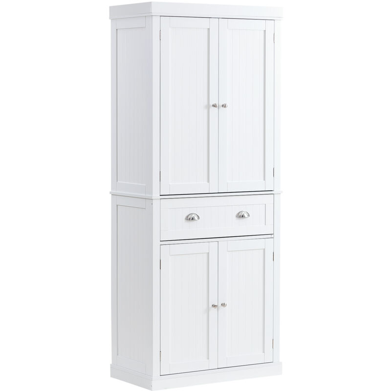 Mophorn - vevor Armoire de Rangement pour Garde-manger de Cuisine de 183 cm, Armoires Utilitaires Autoportantes avec Portes, Tiroir et 3 Etageres