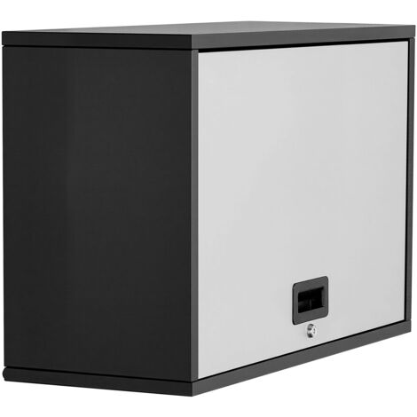 Mophorn Armoire murale en métal pour atelier, dimensions 77 x 30,5 x 50 cm, idéale pour le rangement suspendu des outils. Dotée d'une porte rabattable et d'une capacité de charge de 108,86 kg