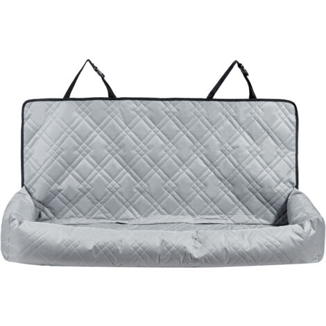 Mophorn Asiento de Coche para Perros 45 kg Asiento de seguridad para Mascotas Asiento Elevador Impermeable con Correa de Seguridad con Clip Acolchado de Algodón PP Silla para Coche para Mascotas, Gris