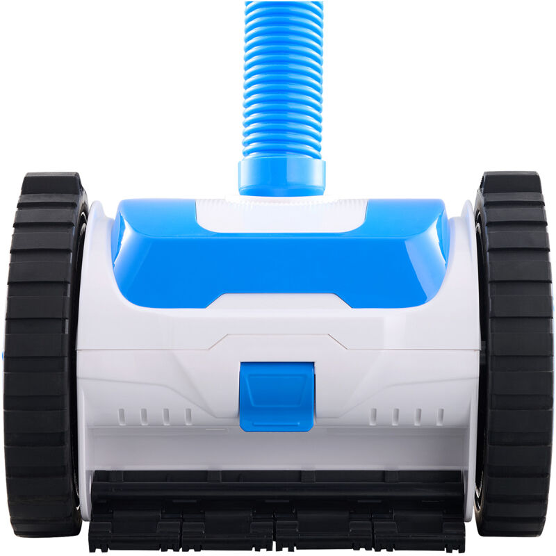 Mophorn - Aspirateur automatique pour piscine avec 12 tuyaux de 1000 x 46 mm, nettoyeur à aspiration latérale, balayeuse équipée de 2 roues pour
