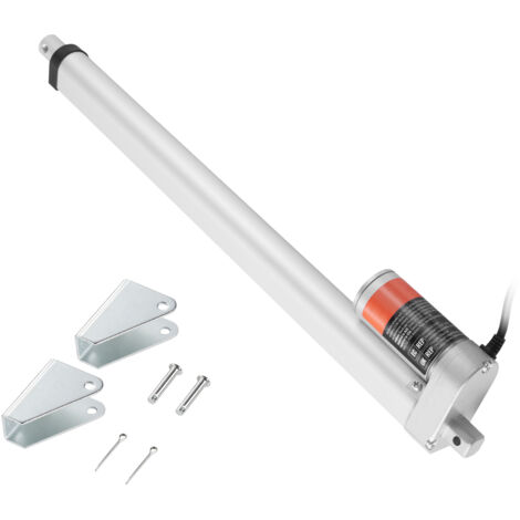 Mophorn Attuatore lineare 12V, carico elevato da 16 pollici 330 libbre/1500 N, attuatore di movimento 0,19"/s, protezione IP54