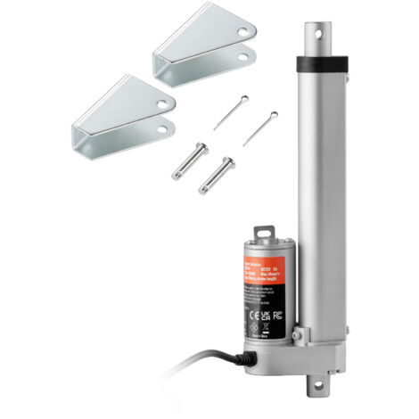 Mophorn Attuatore lineare 12V,attuatore lineare da 6pollici ad alto carico 330libbre/1500 N,attuatore di movimento da 0,19"/s con staffe di montaggio,protezione IP54,controllo di precisione