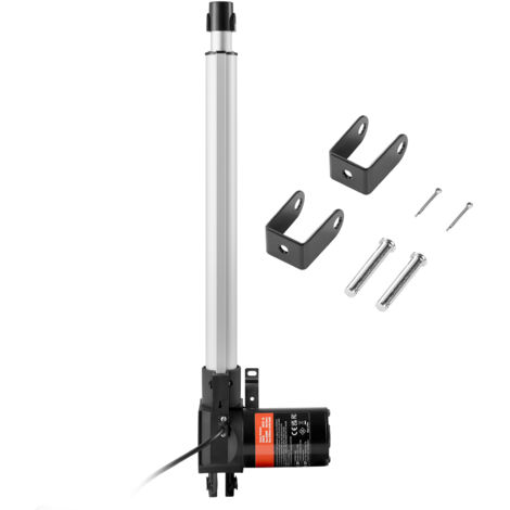 Mophorn Attuatore lineare da 12V, 14 in, per impieghi gravosi, 1320 libbre/6000N, attuatore lineare da 0,19"/s con staffa di montaggio e protezione IP44 per porte elettriche, macchinari industriali