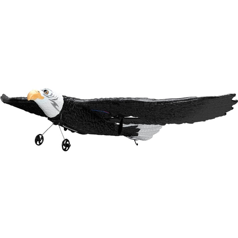 Mophorn - Avion rc - 2,4 GHz 2 canaux, gyroscope 6 axes, 2 batteries, planeur rc en forme d'aigle, jouet facile à piloter pour tous les âges, idéal