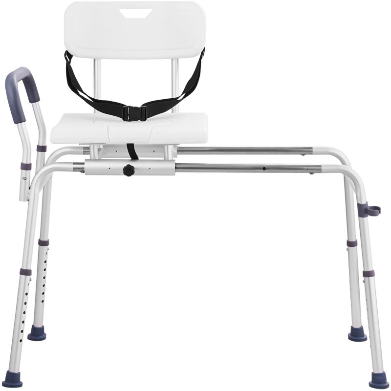Mophorn – Banc de transfert coulissant pour baignoire – Siège réglable en hauteur 525-690mm – Dossier réversible et ceinture de sécurité –
