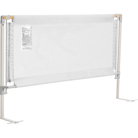 Mophorn Barandilla de Cama Infantil de 2 m de Largo con Estructura de Hierro Reforzado, Tela Oxford, Altura Regulable de 68 a 89 cm, Compatible con Colchones de 5 a 27 cm de Grosor, 2000 x 890 mm