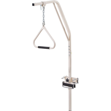 Mophorn Barra trapezia regolabile per la mobilità del letto, supporto per letto medico con morsetti e catena metallica,barra di supporto con capacità di 250 libbre per anziani e persone con disabilità