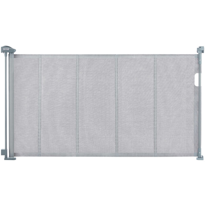 Vevor Barriere de Securite Extensible Jusqu'a 153 cm Hauteur 87cm Barriere Retractable pour Bebes Ouverture d'Une Seule Main Clotures en Mailles pour