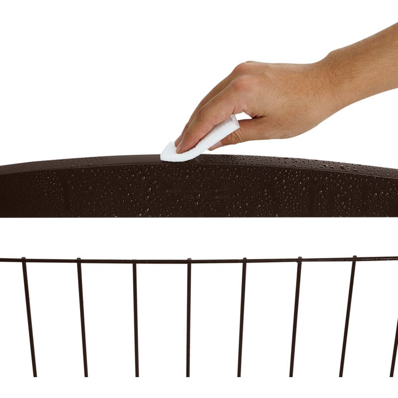 Barrière pour chien autoportante 32 h x 96,5 w, barrière pliable à 4 panneaux pour passages larges et étroits, extensible avec support de pied