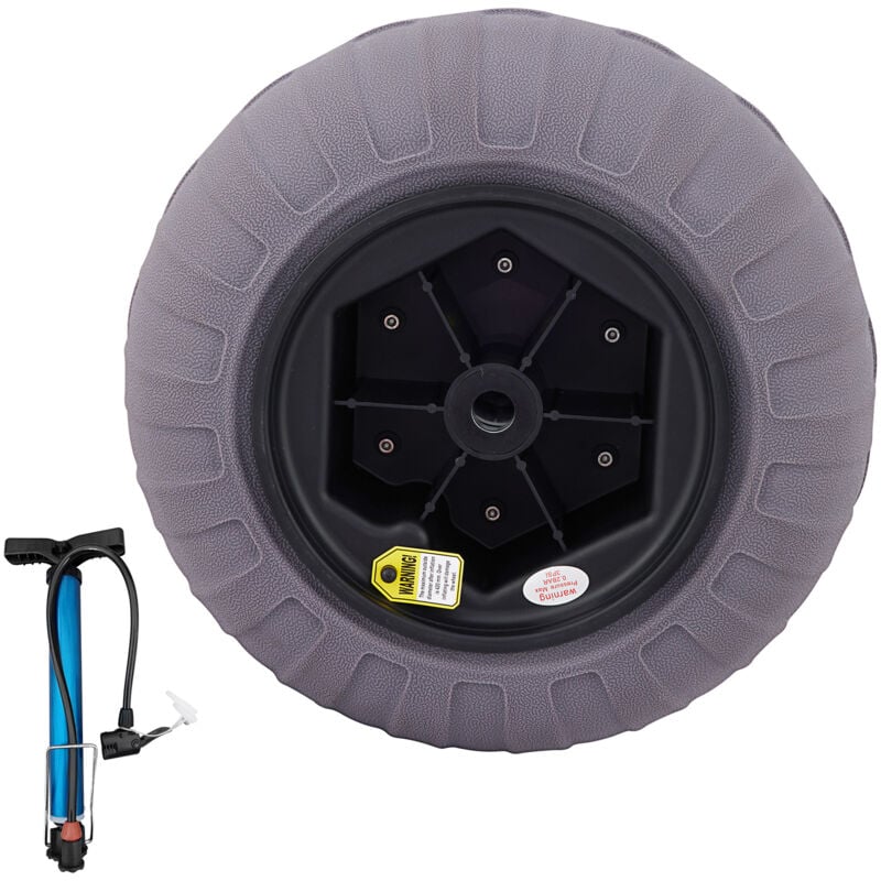 Beach Balloon Wheels Pneus de sable en tpu de 15,7' pour chariot de kayak, chariot de canoë, poussette - Pneus de chariot de remplacement avec pompe