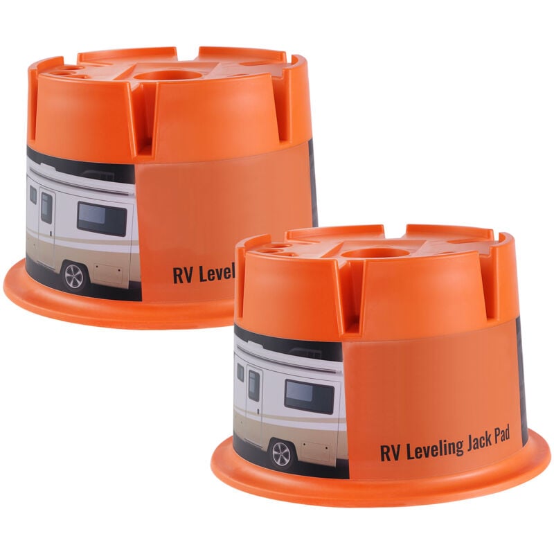 Bloc de cric de remorque bloc de nivellement pour vr d'une capacité de 2000 lb, stabilisateur en polypropylène de haute qualité, accessoires de