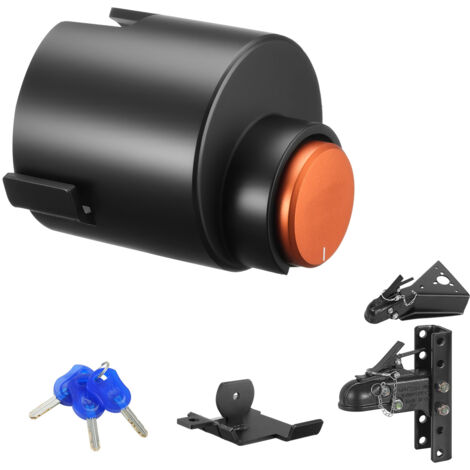 Mophorn Bloqueo de enganche de remolque compatible con acopladores de bola de 58,6 mm, incluye 3 llaves. Candado resistente a manipulaciones y corrosión, ideal para remolques, vehículos recreativos
