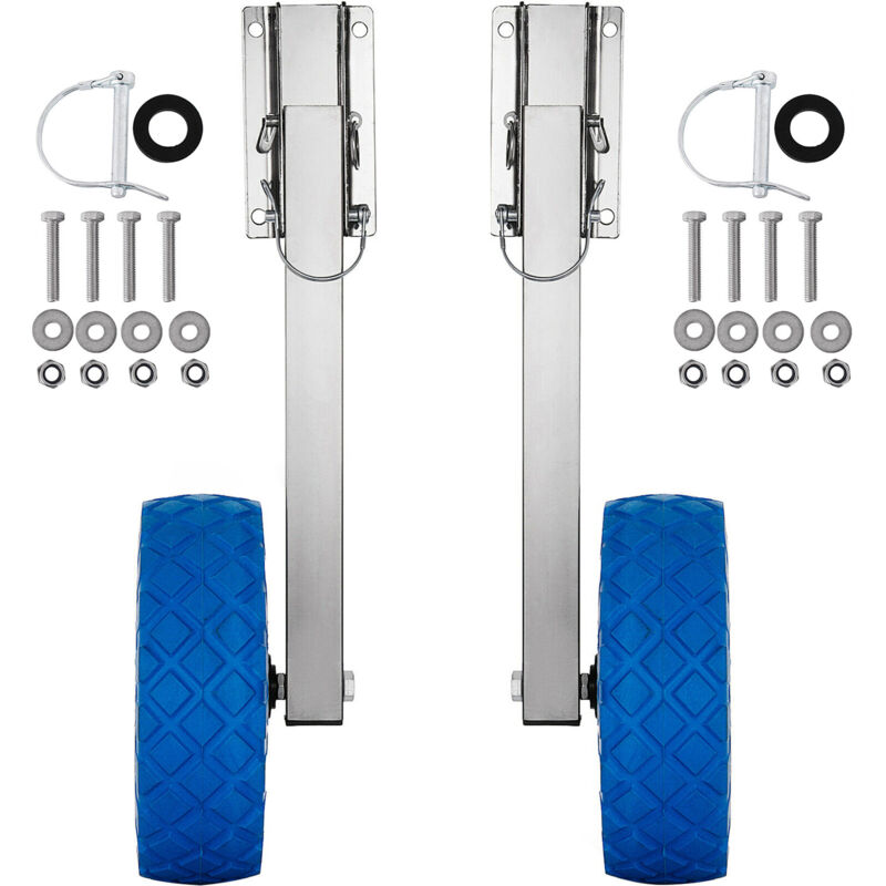 Boat Roue de mise à l'eau pour tableau arrière en acier inoxydable pour bateau gonflable - Mophorn