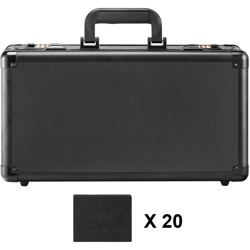 Boîte de Rangement pour Cartes Graduées, 4 Emplacements, Étui avec Serrure Codée et Séparateurs en Mousse, Peut Contenir 108 Cartes psa, 76 bgs, 84