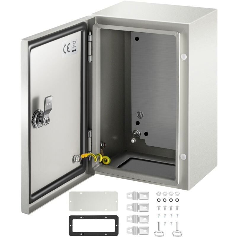 Mophorn - vevor Boitier en acier au carbone nema, 30x20x15 cm, coffret armoire electrique nema 4X, IP66 etanche et anti-poussiere, boite de jonction