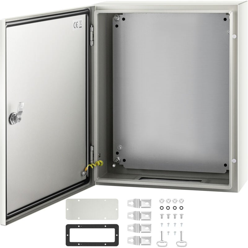 VEVOR Boitier en acier au carbone NEMA, 50x40x15 cm, coffret armoire electrique NEMA 4X, IP66 etanche et anti-poussiere, boite de jonction electrique