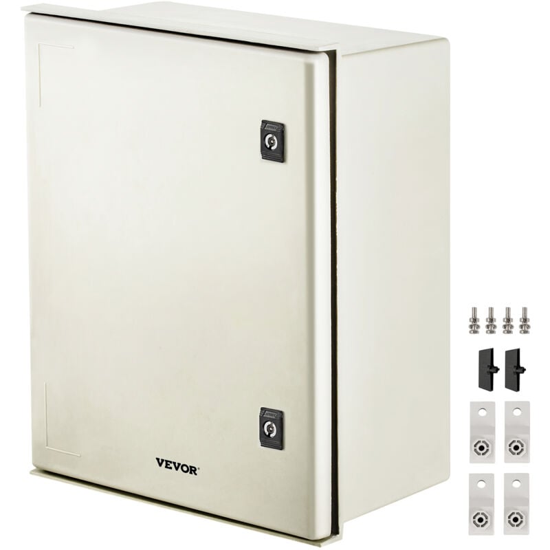 Vevor Boitier en fibre de verre nema, 50x40x20 cm, coffret armoire electrique nema 4X, IP66 etanche et anti-poussiere, boite de jonction electrique