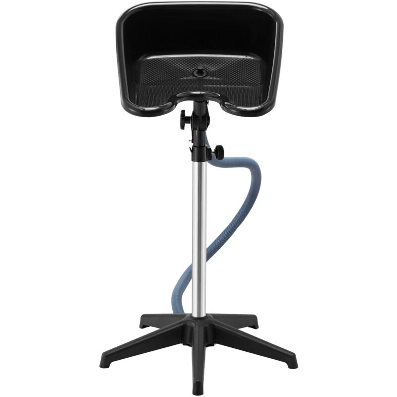 Mophorn - Bol à shampoing portable, hauteur et angle réglables, avec tuyau de vidange, pour centre de spa de salon, léger et durable, noir