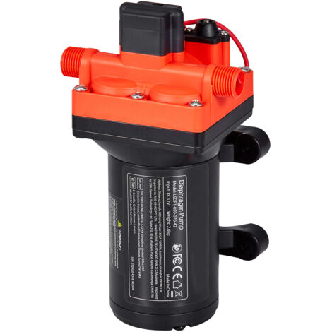 Mophorn Bomba de diafragma de 12 V DC, 18,9 L/min, autocebante, con diseño de 4 cámaras, presostato automático y presión de 4,8 bar, ideal para autocaravanas, caravanas, embarcaciones, 192 W