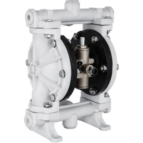 Mophorn Bomba neumática de doble diafragma entrada y salida de 12,7 mm 13,2 GPM 120 PSI bomba de transferencia neumática de diafragma de PTFE para petróleo, diesel, aceite, fluidos de baja viscosidad