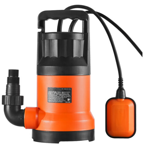 Mophorn Bomba Utilitaria Sumergible, 700W, 15700 L/H de Alto Flujo, Cabezal de 10,1m, Bomba Sumergible de Sumidero con Cable de Alimentación Largo para Drenar Agua de Piscina, Jardín, Estanque, Sótano